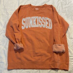 Sun kissed coconut sweater, size large, color coral